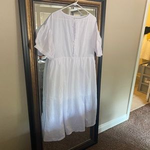 Emery Rose Dress - 2X - White in color